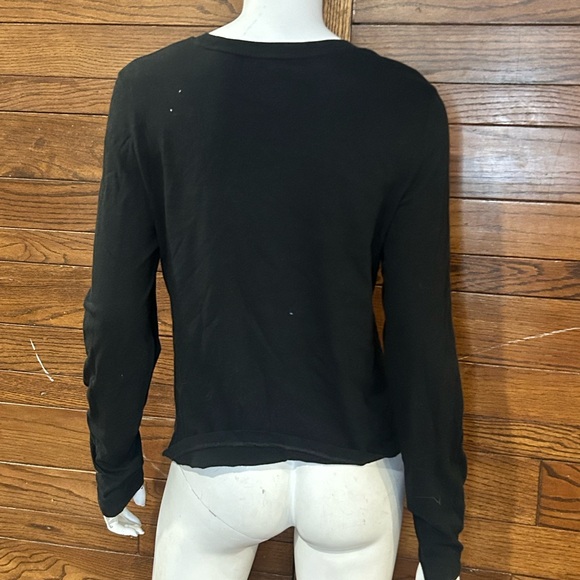 GAP Black Fitted Long Sleeve T-Shirt - Picture 2 of 3